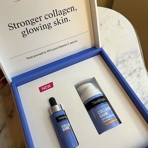 Neutrogena Collagen Bank Set: 15% Vitamin C Serum + SPF 30 Moisturizer (NIB)
